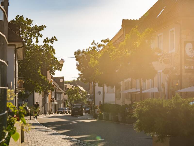 Die Heitersheimer Innenstadt bietet viele Einkehrmöglichkeiten.