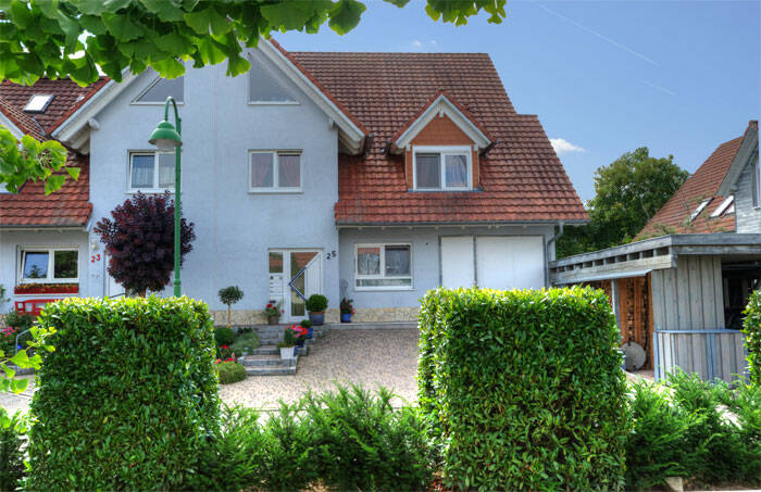 Die Außenansicht der Ferienwohnung Locherer.