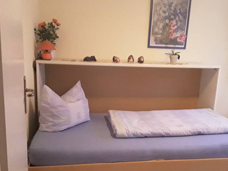 Zusätzliches Klappbett in der Ferienwohnung Locherer.