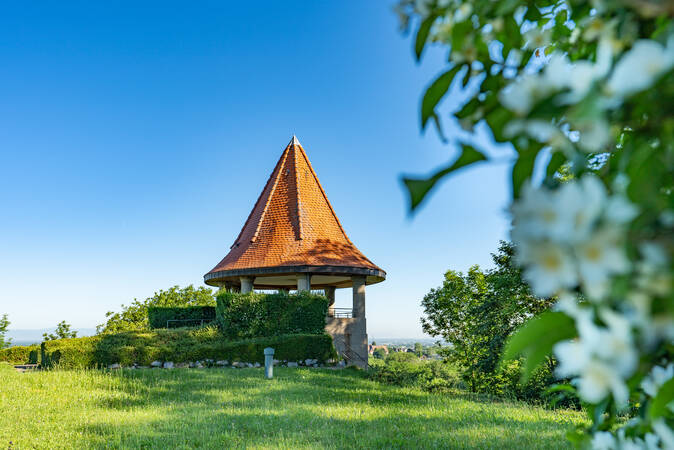 Der Heitersheimer Wasserturm.